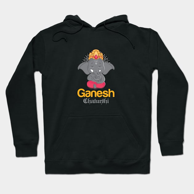 Ganesh Chaturthi Hoodie by YINZY